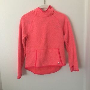 Salmon Pink Knit Hoodie